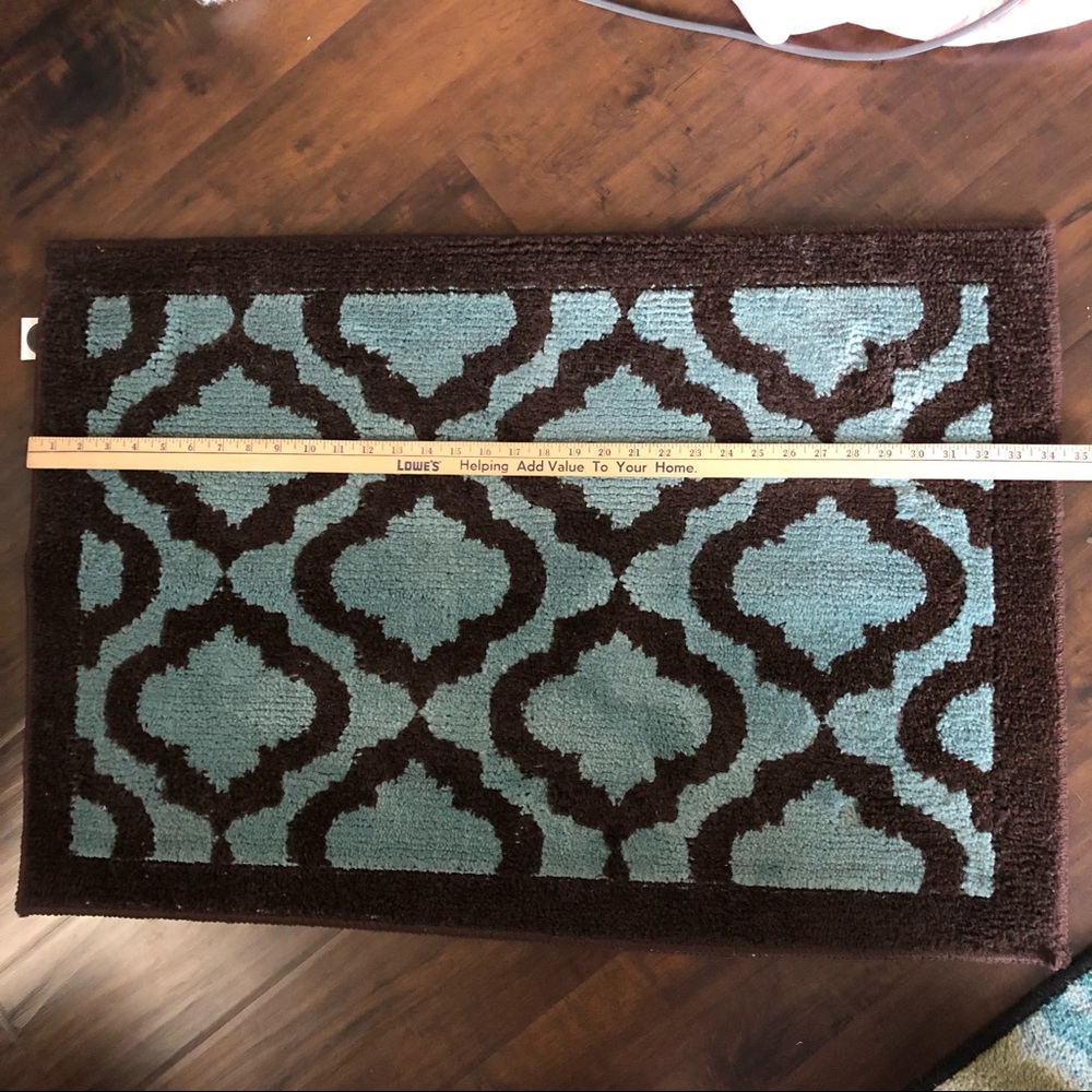 Brown & Blue Throw Rug - Picture 7 of 7